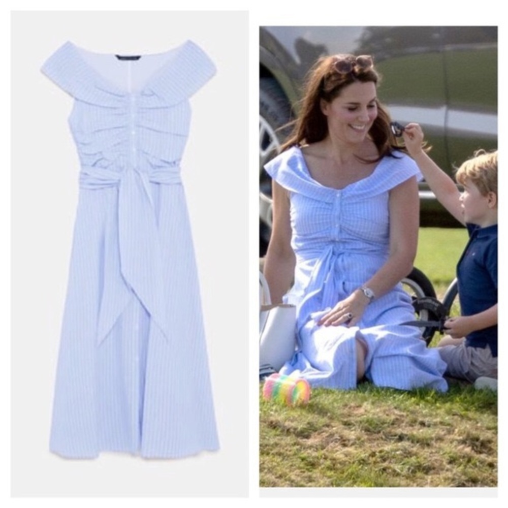 ZARA | 💙 Princess Kate Middleton Sundress (S) NWT